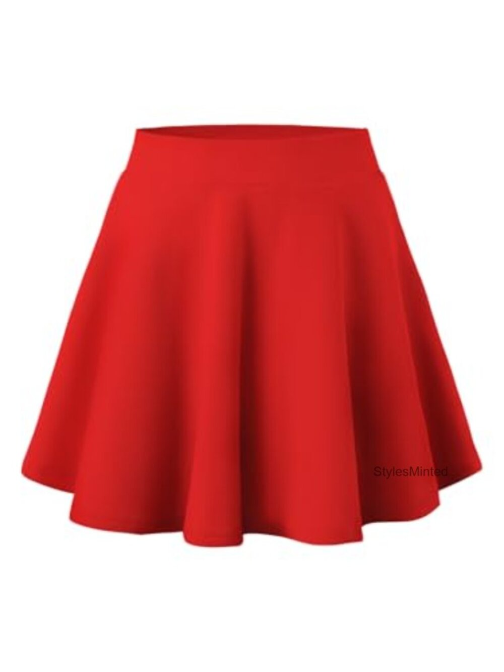 Girls Pleated Skater Skirt High Waisted Flare Mini School Uniform